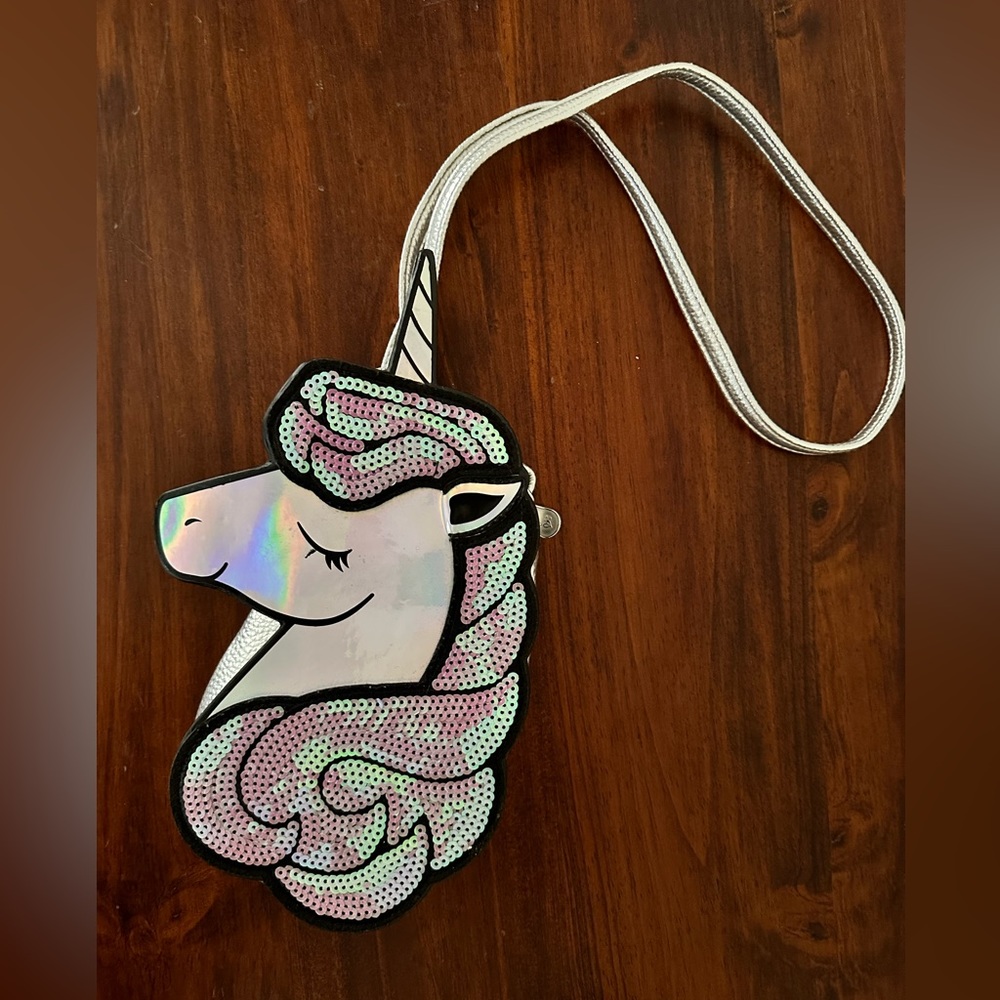 Kids Crossover Sparkly Unicorn purse
